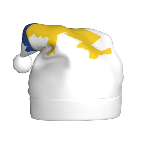 BGSHJVF Ukraine Flagge Kartendruck Weihnachtshut Hauch für Erwachsene Uni bequeme Weihnachtshut für Neujahrsfeier BGSHJVF Ukraine Flagge Kartendruck Weihnachtshut Hauch für Erwachsene Uni bequeme Weihnachtshut für Neujahrsfeier von BGSHJVF