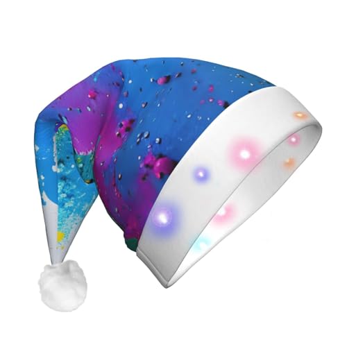 BGSHJVF Weihnachtskappe mit Farbspritzer Druck für Erwachsene Uni dicke Weihnachtshut für Silvester Party BGSHJVF Weihnachtskappe mit Farbspritzer Druck für Erwachsene Uni dicke Weihnachtshut für Silvester Party von BGSHJVF