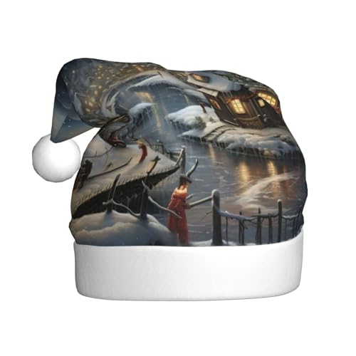 BGSHJVF Weihnachtsmütze, Weihnachtsmannmütze, Feiertag für Erwachsene, Uni, bequeme Weihnachtsmütze für Neujahr, festliche Party BGSHJVF Weihnachtsmütze, Weihnachtsmannmütze, Feiertag für Erwachsene, Uni, bequeme Weihnachtsmütze für Neujahr, festliche Party von BGSHJVF