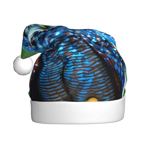 BGSHJVF Weihnachtsmütze mit blauem Eulen-Druck, Weihnachtsmannmütze, Urlaub für Erwachsene, Uni, bequeme Weihnachtsmütze für Neujahrsparty BGSHJVF Weihnachtsmütze mit blauem Eulen-Druck, Weihnachtsmannmütze, Urlaub für Erwachsene, Uni, bequeme Weihnachtsmütze für Neujahrsparty von BGSHJVF