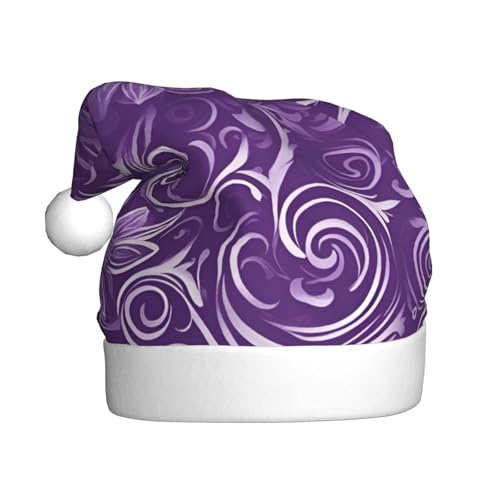 BGSHJVF Weihnachtsmütze mit floralen Wirbeln, Efeu-Druck, Weihnachtsmannmütze, Urlaub für Erwachsene, Uni, bequeme Weihnachtsmütze für Neujahrsparty BGSHJVF Weihnachtsmütze mit floralen Wirbeln, Efeu-Druck, Weihnachtsmannmütze, Urlaub für Erwachsene, Uni, bequeme Weihnachtsmütze für Neujahrsparty von BGSHJVF