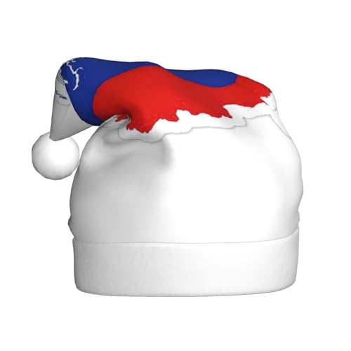 BGSHJVF Weihnachtsmütze mit russischer Flagge, Weihnachtsmannmütze, Feiertag für Erwachsene, Uni, bequeme Weihnachtsmütze für Neujahr, festliche Party BGSHJVF Weihnachtsmütze mit russischer Flagge, Weihnachtsmannmütze, Feiertag für Erwachsene, Uni, bequeme Weihnachtsmütze für Neujahr, festliche Party von BGSHJVF