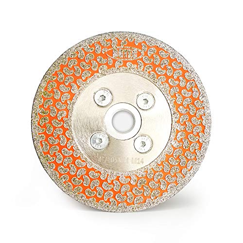 BGTEC 105 mm 2 in 1 Diamantklinge zum Schneiden und Schleifen von Granitmarmor Einseitig beschichteter M14-Flansch aus Kunststein BGTEC 105 mm 2 in 1 Diamantklinge zum Schneiden und Schleifen von Granitmarmor Einseitig beschichteter M14-Flansch aus Kunststein von BGTEC