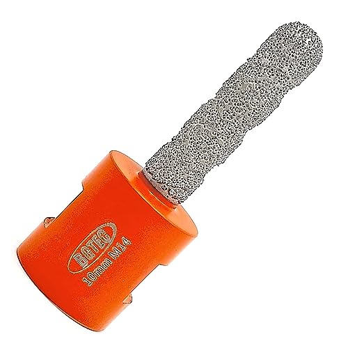 Diamant Fingerfräser 10mm - Diamant Fingerfräs Bit M14 Gewinde zur Vergrößerung der Formung von runden Abschrägungen vorhandenem Loch von Porzellan,Hartkeramik,Granit,Marmor Diamant Fingerfräser 10mm - Diamant Fingerfräs Bit M14 Gewinde zur Vergrößerung der Formung von runden Abschrägungen vorhandenem Loch von Porzellan,Hartkeramik,Granit,Marmor von BGTEC