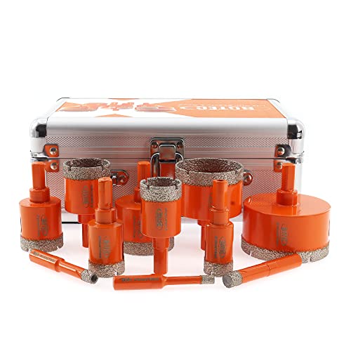 BGTEC Diamant Fliesenbohrer Set - Diamantbohrer 6/8/10/20/25/28/32/35/45/50/65mm für Fliesen Porzellan Keramik Marmor Granit Bohrungen BGTEC Diamant Fliesenbohrer Set - Diamantbohrer 6/8/10/20/25/28/32/35/45/50/65mm für Fliesen Porzellan Keramik Marmor Granit Bohrungen von BGTEC