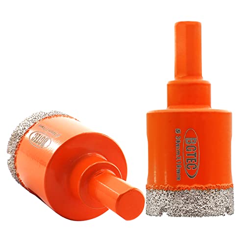 BGTEC Diamant Trockenbohrer Fliesenbohrer 30mm - 2 Stück Diamant Bohrkrone für Keramik, Porzellan,Granit,Fliesen, Feinsteinzeug, Mauerwerk, Marmor. BGTEC Diamant Trockenbohrer Fliesenbohrer 30mm - 2 Stück Diamant Bohrkrone für Keramik, Porzellan,Granit,Fliesen, Feinsteinzeug, Mauerwerk, Marmor. von BGTEC