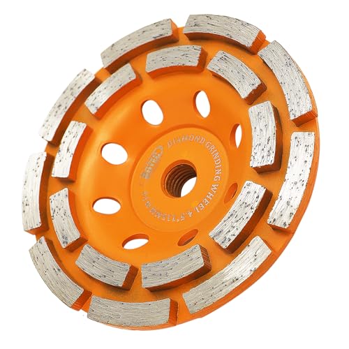 Diamant-Schleifscheiben, 115 mm – BGTEC Schleiftopf für M14 Schleifer, Polieren und Reinigen von Marmor, Beton, Mauerwerk von BGTEC