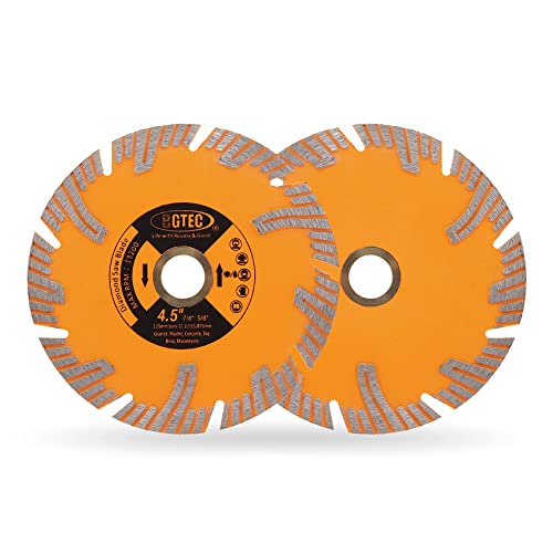 BGTEC Diamant-Trennblatt – 125 mm Diamantscheibe Diamanttrennscheibe Laube 22mm-16mm zum Schneiden und Schleifen von Keramikfliesen Porzellan Beton Marmor 2 Stück von BGTEC