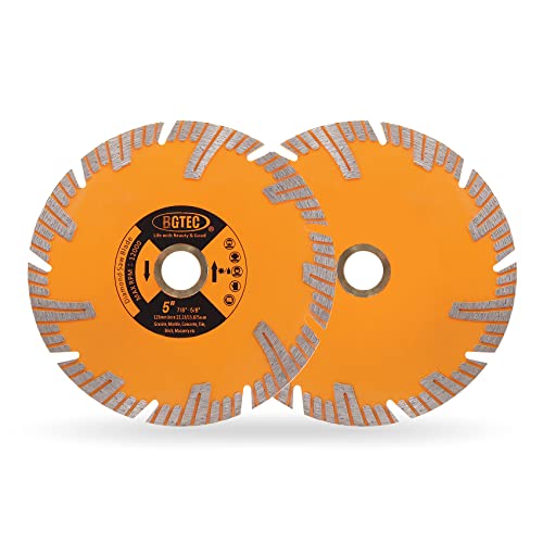 Diamant-Trennscheiben für Granit 125 mm – BGTEC Diamantscheibe Diamanttrennscheibe Laube 22mm-16mm zum Schneiden und Schleifen von Keramikfliesen Porzellan Beton Marmor 2 Stück von BGTEC