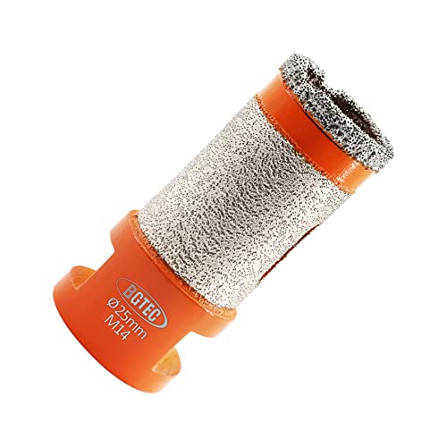 Diamantbohrer Fliesenbohrer-BGTEC 25mm Fingerfräs-Bit Lochsäge für Abschrägung Fase Porzellan Fliesen Marmor Keramik Granit，M14 Gewinde von BGTEC