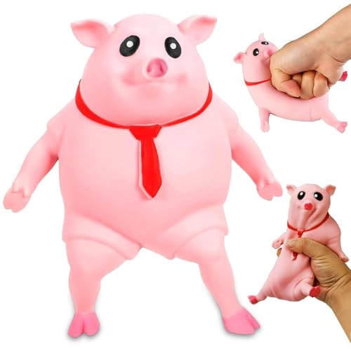 Schweinchen Squeeze Toy, Lustiges Anti Stress Schwein zum Quetschen, Rosa Antistress Spielzeug Squishy Pig, Sensorisches Fidget Spielzeug für Kinder & Erwachsene, Party Mitgebsel Schweinchen Squeeze Toy, Lustiges Anti Stress Schwein zum Quetschen, Rosa Antistress Spielzeug Squishy Pig, Sensorisches Fidget Spielzeug für Kinder & Erwachsene, Party Mitgebsel von BGTLJKD