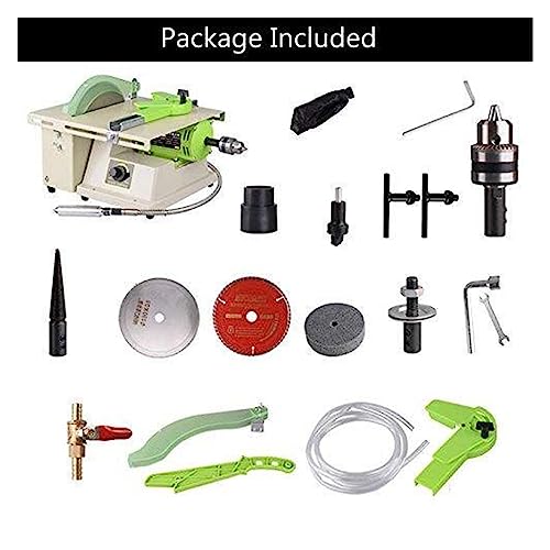 BGTSF 1380W Multifunktions Schmuck Rock Polieren Puffer Maschine Schmuck Mühle Polieren Maschine Schmuck Tisch Bank Drehmaschine für Messer, Siegel, Schmuck, Glas, Edelsteine von BGTSF