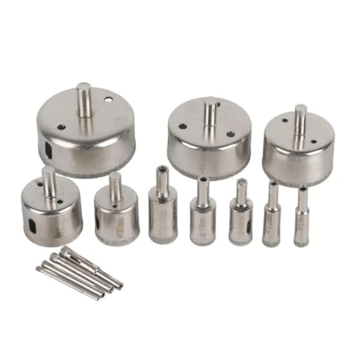 Lochsäge, 14-teiliges Lochsägen-Set Mit Rundem Schaft, 3–70 Mm, Beschichtete Bohrer For, Marmor, Keramikfliesen Und Mauerwerk Lochsäge, 14-teiliges Lochsägen-Set Mit Rundem Schaft, 3–70 Mm, Beschichtete Bohrer For, Marmor, Keramikfliesen Und Mauerwerk von BGTSF