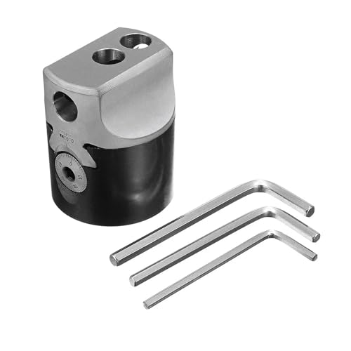 Lochsäge, 3 Zoll 75 Mm F1 Typ Bohrkopf 18 Mm Drehbank Bohrstange Fräshalter For MT2 MT3 R8 Schaft Fräsmaschinenwerkzeuge + Sechskantschlüssel von BGTSF