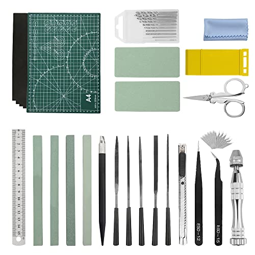 BGTXINGI 45-teiliges Modellierwerkzeug-Set Gundam Modell-Werkzeug-Set mit Kunststoff-Box, Hobby-Modellbau, BAU, und Befestigung BGTXINGI 45-teiliges Modellierwerkzeug-Set Gundam Modell-Werkzeug-Set mit Kunststoff-Box, Hobby-Modellbau, BAU, und Befestigung von BGTXINGI