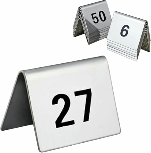 Tischnummern für Restaurants aus Edelstahl, Tischnummernschild, langlebige Nummernschilder aus Metall Tischnummern für Restaurants aus Edelstahl, Tischnummernschild, langlebige Nummernschilder aus Metall von BGVYFXEZ
