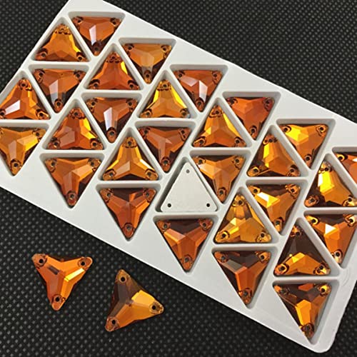 3270 Dreieck DIY Nähen Kristall Strass 12 mm, 16 mm, 22 mm Steine zum Aufnähen Glasperlen Flache Rückseite Strass genäht für Kleidung-roter Kaffee, 16 mm, 30 Stk 3270 Dreieck DIY Nähen Kristall Strass 12 mm, 16 mm, 22 mm Steine zum Aufnähen Glasperlen Flache Rückseite Strass genäht für Kleidung-roter Kaffee, 16 mm, 30 Stk von BHADANI