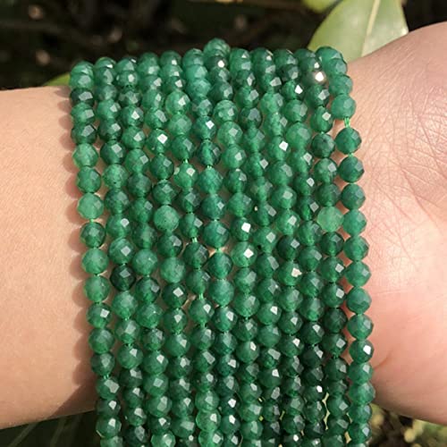 A+ Natürliche Rubine Steinperlen Kleiner Roter Kristall Runde Lose Perlen für DIY Schmuckherstellung Armbandperlen Zubehör-Grüne Jade,3mm 110Stk A+ Natürliche Rubine Steinperlen Kleiner Roter Kristall Runde Lose Perlen für DIY Schmuckherstellung Armbandperlen Zubehör-Grüne Jade,3mm 110Stk von BHADANI