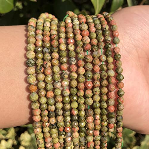 A+ Natürliche Rubine Steinperlen kleine rote Kristalle runde lose Perlen für die DIY-Schmuckherstellung Armbandperlen Zubehör-Unakit, 3 mm, 110 Stück A+ Natürliche Rubine Steinperlen kleine rote Kristalle runde lose Perlen für die DIY-Schmuckherstellung Armbandperlen Zubehör-Unakit, 3 mm, 110 Stück von BHADANI
