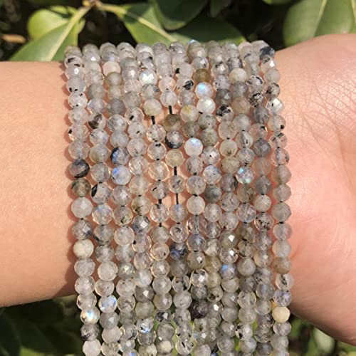 A+ Natürliche Rubine Steinperlen kleine rote Kristalle runde lose Perlen für die DIY-Schmuckherstellung Armbandperlenzubehör-Labradorit, 3 mm, 110 Stück A+ Natürliche Rubine Steinperlen kleine rote Kristalle runde lose Perlen für die DIY-Schmuckherstellung Armbandperlenzubehör-Labradorit, 3 mm, 110 Stück von BHADANI