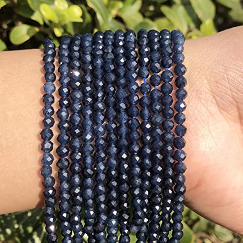 A+ Natürliche Rubine Steinperlen kleine rote Kristalle runde lose Perlen für die DIY-Schmuckherstellung Armbandperlenzubehör-Saphir, 4 mm, 91 Stück A+ Natürliche Rubine Steinperlen kleine rote Kristalle runde lose Perlen für die DIY-Schmuckherstellung Armbandperlenzubehör-Saphir, 4 mm, 91 Stück von BHADANI