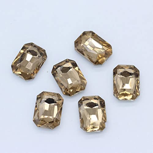 All-Size-Rechteck mit spitzer Rückseite, Glas, Kristall, Strass, Schmuck, Edelstein, Perlen, Kopfbedeckung, Schuhe, Tasche, Kappe, Kleidung, Borte, Kaffee, 10 x 14 mm, 20 Stk All-Size-Rechteck mit spitzer Rückseite, Glas, Kristall, Strass, Schmuck, Edelstein, Perlen, Kopfbedeckung, Schuhe, Tasche, Kappe, Kleidung, Borte, Kaffee, 10 x 14 mm, 20 Stk von BHADANI