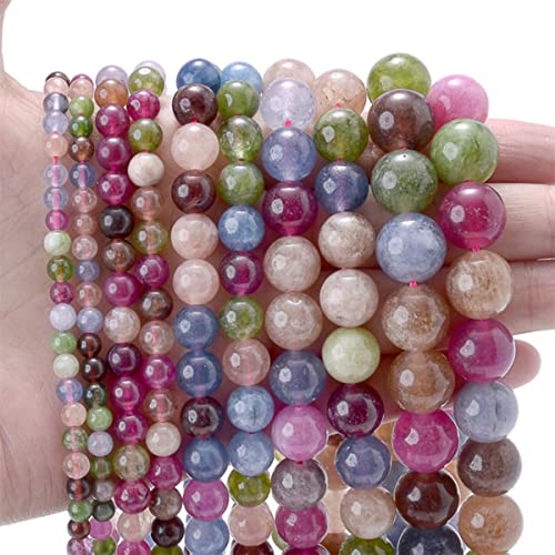 Natürlicher runder Tigerauge-Kristall Achate Steinperlen Jade Türkise Amethyste Zwischenperlen für die Schmuckherstellung DIY Armband 4–12 mm – Turmalin, 6 mm ca. 61 Perlen Natürlicher runder Tigerauge-Kristall Achate Steinperlen Jade Türkise Amethyste Zwischenperlen für die Schmuckherstellung DIY Armband 4–12 mm – Turmalin, 6 mm ca. 61 Perlen von BHADANI