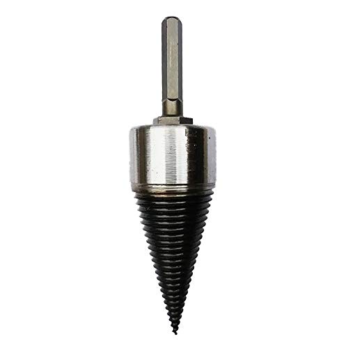 32/42 mm Holzspaltbohrer, schwarzer Karbonstahl, Sechskant-Schaft, Spaltkegel-Spiralbohrer, für Familie, Outdoor, Camping, Bauernhof 32/42 mm Holzspaltbohrer, schwarzer Karbonstahl, Sechskant-Schaft, Spaltkegel-Spiralbohrer, für Familie, Outdoor, Camping, Bauernhof von QOONESTL