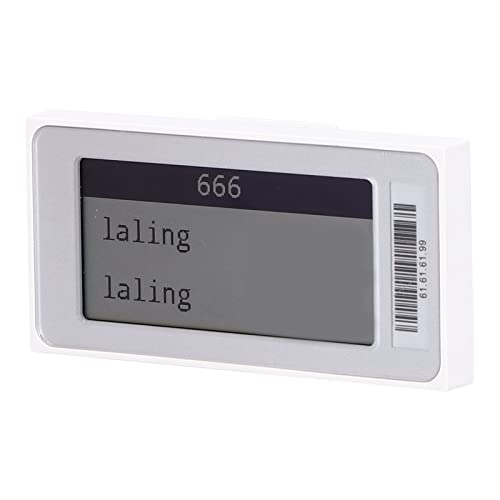 BHDK Elektronisches Preisschild, ESL-Regaletikett für Supermärkte, Geschäfte, Schulen - 1 Stück, Weiß, Rechteckig, 1 Label von BHDK