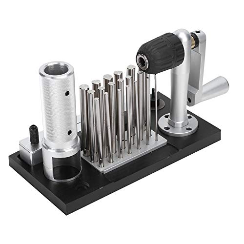 BHDK Jump Ring Maker, Edelstahl Schmuckring Herstellungswerkzeug Professioneller Wickler Handkurbel Drahtziehmaschine Ringsprungwerkzeug mit 20 Dornen für die Schmuckherstellung Verarbeitung BHDK Jump Ring Maker, Edelstahl Schmuckring Herstellungswerkzeug Professioneller Wickler Handkurbel Drahtziehmaschine Ringsprungwerkzeug mit 20 Dornen für die Schmuckherstellung Verarbeitung von BHDK