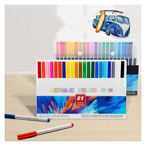 Acrylfarben-Marker für Keramik, Stein, Glas, Porzellan, Tasse, Holz, Stoff, Leinwand, Metall, Permanentstift, Kunstmalerei (D) von BHFDUBUAAAXXXXUF