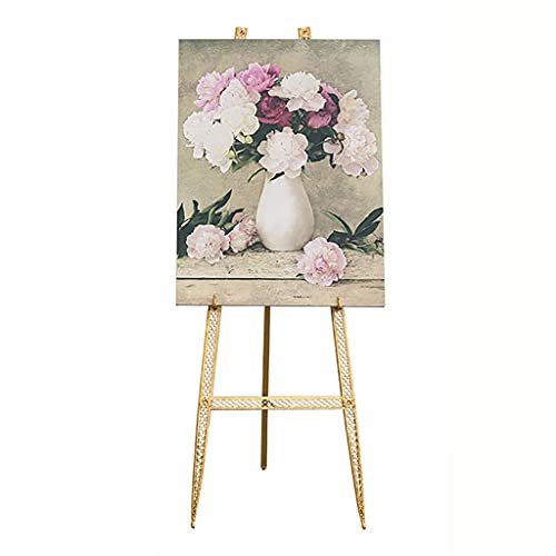 Display-Staffelei, Bodenständer, Hochzeits-Staffelei, Eisenkunst, fest geschweißter Ölgemälde-Rahmen, 6 cm, verstellbare Bildhalterung, verstellbare Neigung, klappbarer Posterrahmen, Display-Staffelei Display-Staffelei, Bodenständer, Hochzeits-Staffelei, Eisenkunst, fest geschweißter Ölgemälde-Rahmen, 6 cm, verstellbare Bildhalterung, verstellbare Neigung, klappbarer Posterrahmen, Display-Staffelei von BHFDUBUAAAXXXXUF