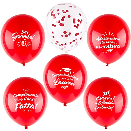 30 pcs Luftballons Abschluss Deko auf Italienisch von BHGT