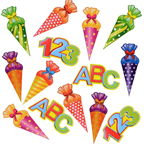 BHGT Einschulung Deko Konfetti 7.5-9cm Streudeko Schultüte ABC 123 Deko zu Schulanfang Schuleinführung 2024 für Schulkind Mädchen Junge Dekoration Tisch BHGT Einschulung Deko Konfetti 7.5-9cm Streudeko Schultüte ABC 123 Deko zu Schulanfang Schuleinführung 2024 für Schulkind Mädchen Junge Dekoration Tisch von BHGT