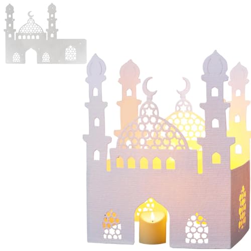 BHGT Ramadan Stanzformen Eid Mubarak Stanzschablonen Ramadan Stanzbögen Deko DIY Scrapbooking Karten Ramadan Handwerk zum Basteln Islam Deko Bankett Abendessen Tischdeko Umrah Mubarak von BHGT