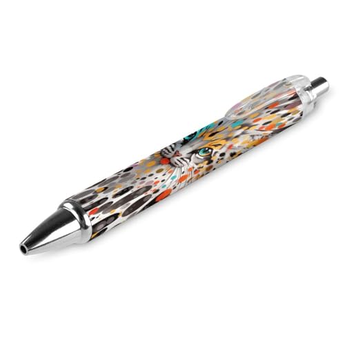 BHHJKK Bunte Schmetterlings-Graffiti-Kugelschreiber, schmal, einziehbar, mittlere Spitze (0,5 mm schwarze Tinte), für Damen und Herren, 1 Stück von BHHJKK