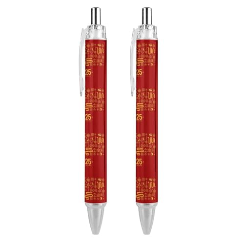 BHHJKK Jahr der Schlange 2025 Happy Chinese New Year 2025 Druckkugelschreiber, tragbar, schwarze Tinte, Kugelschreiber, Arbeitsstifte für Büro, Schreibwaren, Geschenke, 4 Stück BHHJKK Jahr der Schlange 2025 Happy Chinese New Year 2025 Druckkugelschreiber, tragbar, schwarze Tinte, Kugelschreiber, Arbeitsstifte für Büro, Schreibwaren, Geschenke, 4 Stück von BHHJKK