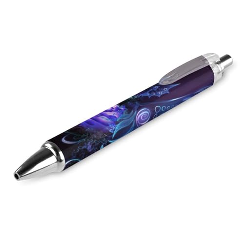 BHHJKK Kugelschreiber mit Feen-Drachen-Druck, für Damen und Herren, 0,5 mm, feiner einziehbarer Kugelschreiber, 1 Stück von BHHJKK