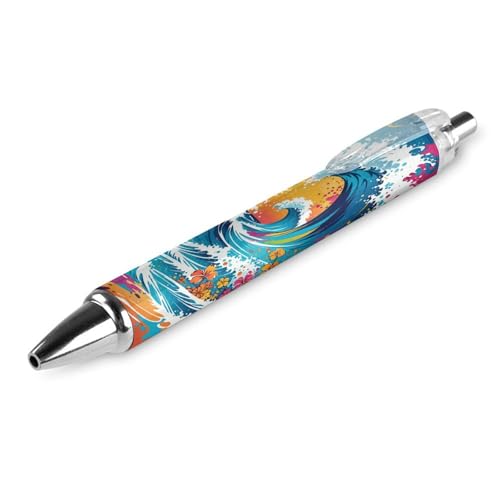 BHHJKK Kugelschreiber mit buntem Eulenmotiv, 0,5 mm, schwarze Tinte, Kugelschreiber zum Schreiben, Zuhause, Schule, Büro, Party, 1 Stück von BHHJKK
