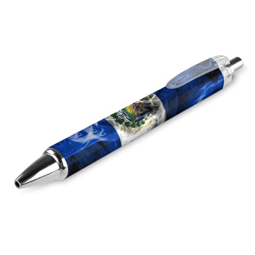 BHHJKK Schlanker einziehbarer Kugelschreiber mit Botswana-Flagge, mittlere Spitze (0,5 mm schwarze Tinte) für Männer und Frauen, klassischer Stift, 1 Stück von BHHJKK
