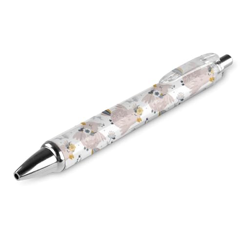 BHHJKK Schlanker einziehbarer Kugelschreiber mit Botswana-Flagge, mittlere Spitze (0,5 mm schwarze Tinte) für Männer und Frauen, klassischer Stift, 1 Stück von BHHJKK