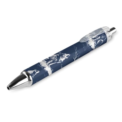 BHHJKK Schlanker einziehbarer Kugelschreiber mit Botswana-Flagge, mittlere Spitze (0,5 mm schwarze Tinte) für Männer und Frauen, klassischer Stift, 1 Stück von BHHJKK