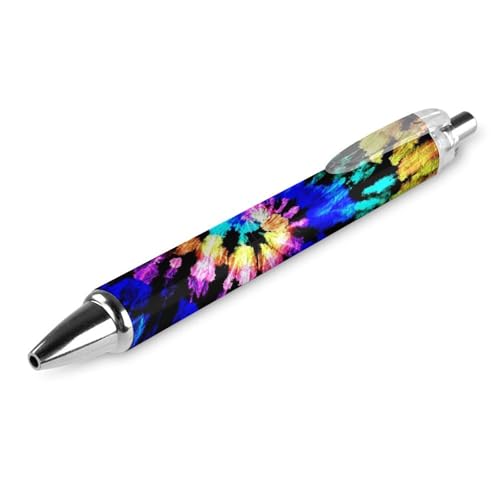 BHHJKK Schwarze Kugelschreiber, Kugelschreiber, glattes Schreiben, Gelschreiber, einziehbar, 0,5 feine Spitze, für Schule, Büro, Spiralbindung, Muster, 4 Stück BHHJKK Schwarze Kugelschreiber, Kugelschreiber, glattes Schreiben, Gelschreiber, einziehbar, 0,5 feine Spitze, für Schule, Büro, Spiralbindung, Muster, 4 Stück von BHHJKK