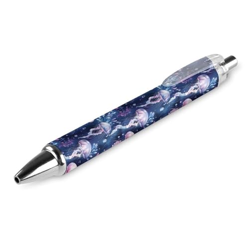 BHHJKK Stilvoller Kugelschreiber mit Sternen, 0,5 mm, schwarze Tinte, Kugelschreiber zum Schreiben, Zuhause, Schule, Büro, Party, 1 Stück von BHHJKK