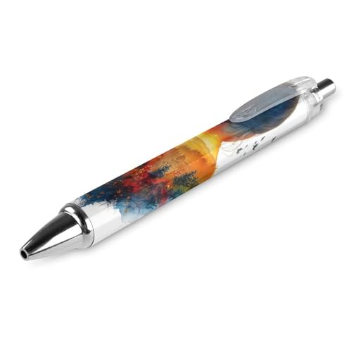 BHHJKK Stilvoller Kugelschreiber mit Sternen, 0,5 mm, schwarze Tinte, Kugelschreiber zum Schreiben, Zuhause, Schule, Büro, Party, 1 Stück von BHHJKK