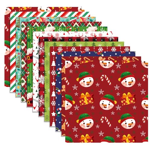24 Blatt Frohe Weihnachten Scrapbook Papier Weihnachten Muster Papier Schneeflocken Süßigkeiten Rot Grün Muster Dekorative Bastelpapier Xmas Candy Xmas Origami Papier für Kartenherstellung von BHNACIER