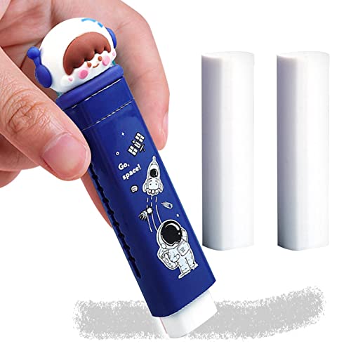 Süße Radiergummi für Stifte, Einziehbare Radiergummi Für Katzen Für Tiere, Radiergummi für Kinder, Ausziehbare Klick-Radiergummi, Pull-Design Stift Radiergummi für Kinder, Weißer Radiergummi Für von BHOLI