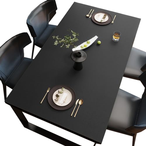 BHOMTY PU Tischdecken Tischfolie Multifunktionale Tischunterlage Wasserdicht Geeignet für Esstisch, Büroschreibtisch, Studentenschreibtisch Schwarz 100 * 100cm BHOMTY PU Tischdecken Tischfolie Multifunktionale Tischunterlage Wasserdicht Geeignet für Esstisch, Büroschreibtisch, Studentenschreibtisch Schwarz 100 * 100cm von BHOMTY
