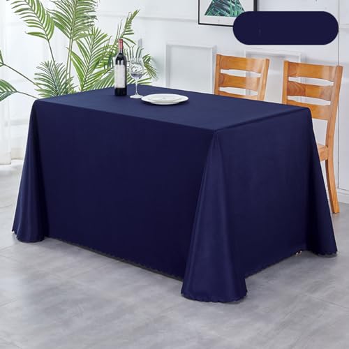 BHOMTY Rechteckige Tischdecke aus Polyester Für Tischdekorationen für Hochzeit, Party, Business und Konferenz. Maschinenwaschbar, Blau C 180 * 260 cm BHOMTY Rechteckige Tischdecke aus Polyester Für Tischdekorationen für Hochzeit, Party, Business und Konferenz. Maschinenwaschbar, Blau C 180 * 260 cm von BHOMTY