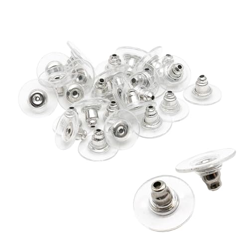 BHSTTNIXP 100 Stück Kunststoff-Ohrring-Verschlüsse, Sicherheitsohrring-Verschlüsse für Ohrstecker, für Damen und Mädchen, DIY-Schmuckzubehör, Ersatz BHSTTNIXP 100 Stück Kunststoff-Ohrring-Verschlüsse, Sicherheitsohrring-Verschlüsse für Ohrstecker, für Damen und Mädchen, DIY-Schmuckzubehör, Ersatz von BHSTTNIXP